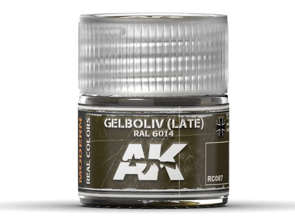 TRISTARcolor Lackstift RAL 6014 Gelboliv Seidenmatt - 50 Ml, Schnelltrocknend, Mit Pinsel