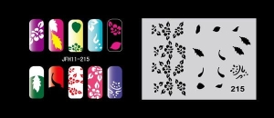 Šablona na nehty (airbrush nail art) Fengda JFH11-215