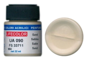 Barva LifeColor UA090 mimetic sand (22ml)