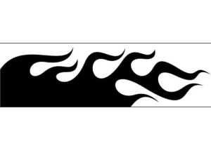 Airbrush šablona plameny/flames C116