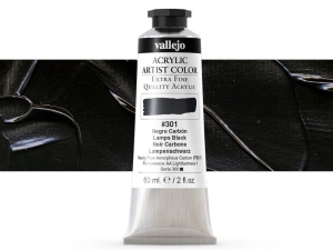 Barva Vallejo Acrylic Artist Color 16301 Lamp Black (60ml)