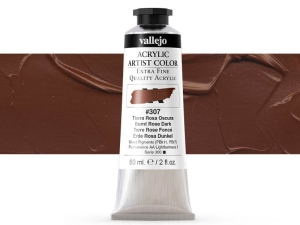 Barva Vallejo Acrylic Artist Color 16307 Burnt Rose Dark (60ml)