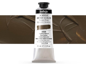 Barva Vallejo Acrylic Artist Color 16308 Raw Umber (60ml)
