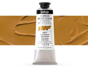 Barva Vallejo Acrylic Artist Color 16317 Yellow Ochre (60ml)