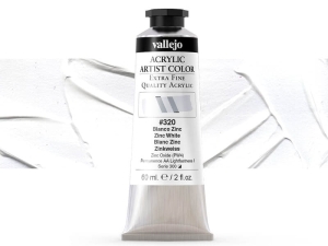 Barva Vallejo Acrylic Artist Color 16320 Zinc White (60ml)