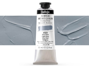 Barva Vallejo Acrylic Artist Color 16323 Light Grey (60ml)