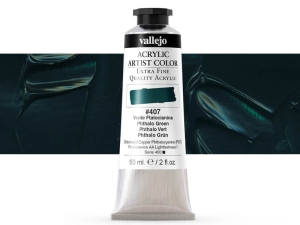 Barva Vallejo Acrylic Artist Color 16407 Phtalo Green (60ml)