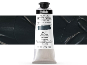 Barva Vallejo Acrylic Artist Color 16412 Payne’s Grey (60ml)
