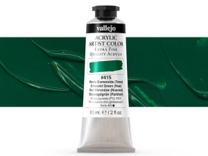 Barva Vallejo Acrylic Artist Color 16415 Emerald Green (Hue) (60ml)