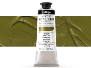 Barva Vallejo Acrylic Artist Color 16423 Olive Green (60ml)