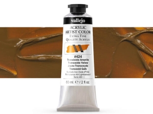 Barva Vallejo Acrylic Artist Color 16424 Transoxide Yellow (60ml)