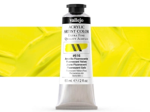 Barva Vallejo Acrylic Artist Color 16616 Fluorescent Yellow (60ml)