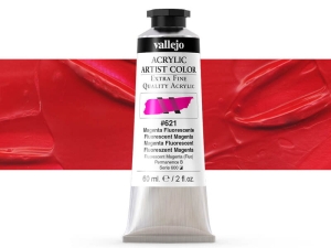 Barva Vallejo Acrylic Artist Color 16621 Fluorescent Magenta (60ml)