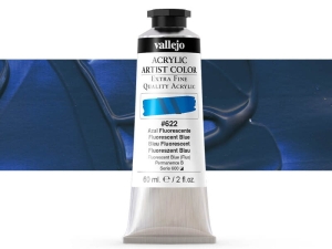 Barva Vallejo Acrylic Artist Color 16622 Fluorescent Blue (60ml)
