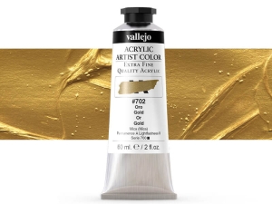 Barva Vallejo Acrylic Artist Color 16702 Gold (Iridescent) (60ml)