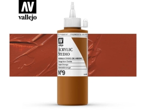 Barva Vallejo Acrylic Studio 22009 Orange Iron Oxide (200ml)