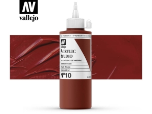 Barva Vallejo Acrylic Studio 22010 Red Iron Oxide (200ml)