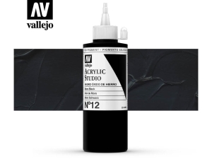 Barva Vallejo Acrylic Studio 22012 Mars Black (200ml)