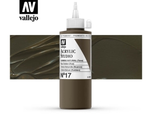 Barva Vallejo Acrylic Studio 22017 Raw Umber (Hue) (200ml)