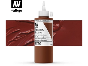 Barva Vallejo Acrylic Studio 22020 Burnt Sienna (Hue) (200ml)