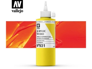 Barva Vallejo Acrylic Studio 22931 Fluorescent Yellow Gold (200ml)