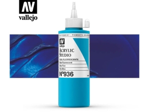 Barva Vallejo Acrylic Studio 22936 Fluorescent Blue (200ml)