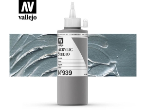 Barva Vallejo Acrylic Studio 22939 Metallic Silver (200ml)