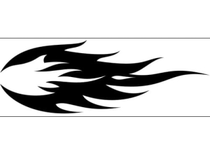 Airbrush šablona plameny/flames C041