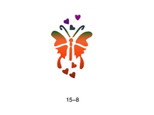 Šablona pro třpytivé tetování Fengda 15-08
