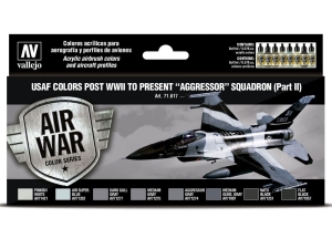 Vallejo Model Air 8 color set 71617 USAF colors post WWII to present Aggressor Squadron Part II (8)