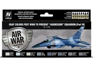 Vallejo Model Air 8 color set 71618 USAF colors post WWII to present Aggressor Squadron Part III (8)