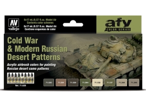 Vallejo Model Air AFV Set 71620 Cold War & Modern Russian Desert Patterns (8)
