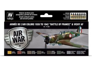 Vallejo Model Air Set 71626 Armée de l’Air colors 1939 to 1942 “Battle of France” & Vichy AF (8)