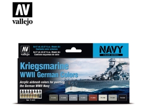 Vallejo Model Air Set 71615 Kriegsmarine WWII German Colors (8)