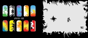 Šablona na nehty (airbrush nail art) Fengda JFH10-182