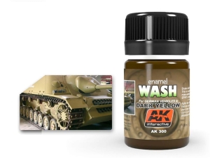AK Weathering AK300 WASH FOR DARK YELLOW VEHICLES (35ml)