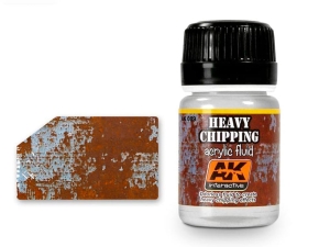 AK Weathering AK089 HEAVY CHIPPING EFFECTS ACRYLIC FLUID (35ml)