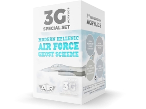 AK Acrylics 3Gen AIRCRAFT SET AK11753 Modern Hellenic Air Force Ghost Scheme SET 3G (4x17ml)