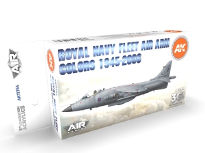 AK Acrylics 3Gen AIRCRAFT SET AK11754 RN Fleet Air Arm Aircraft Colors 1945-2010 SET 3G (6x17ml)