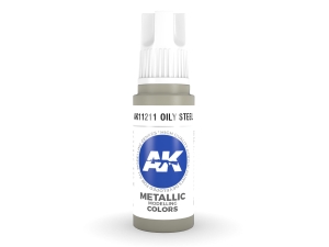 AK Acrylics 3Gen AK11211 Oily Steel (17ml)
