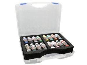 Createx Kufr barev Opaque & Transparent (15x60ml Paint, 1x60ml Airbrush Cleaner)