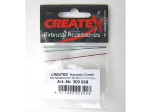 Createx Airbrush čistící kartáčky Kit B (3pcs = 3, 5, 14.5 mm)