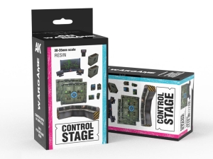 AK RESIN MODEL AK1355 CONTROL STAGE SET (RESIN 30-35MM)