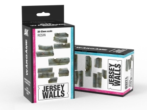 AK RESIN MODEL AK1357 JERSEY WALLS SET (RESIN 30-35MM)