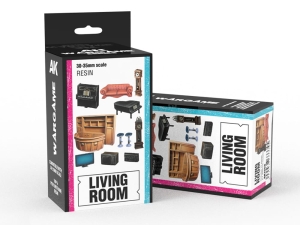 AK RESIN MODEL AK1358 LIVING ROOM SET (RESIN 30-35MM)