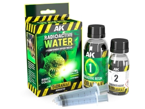AK DIORAMA AK8232 RESIN RADIOACTIVE WATER COMPONENTS EPOXY RESIN (60+120ml)