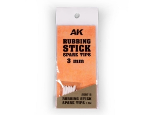 AK TOOLS AK9318 5x Spare TIPS 3MM for Rubber Stick