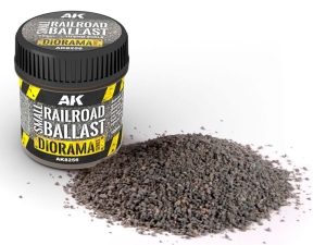 AK DIORAMA AK8256 Small Railroad Ballast 1/72 (100ml)
