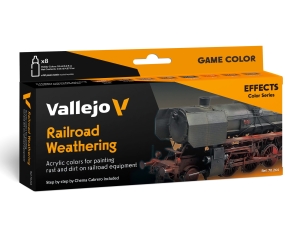 Vallejo Model Color Set 70264 Railroad Weathering by Chema Cabrero (8x18ml)