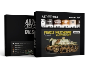 Abteilung 502 OIL SET ABT302 Vehicle Weathering and Effects Set (6x20ml tubas)